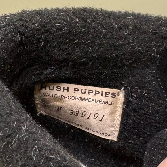 Vintage Hush Puppies Waterproof Black Suede Lace Up Ankle Boots Winter Women’s 7 - Picture 7 of 9